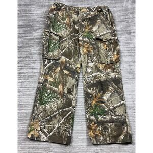 Realtree Pants Womens XXL 20 Green Camouflage Woodland Cargo Cotton Blend